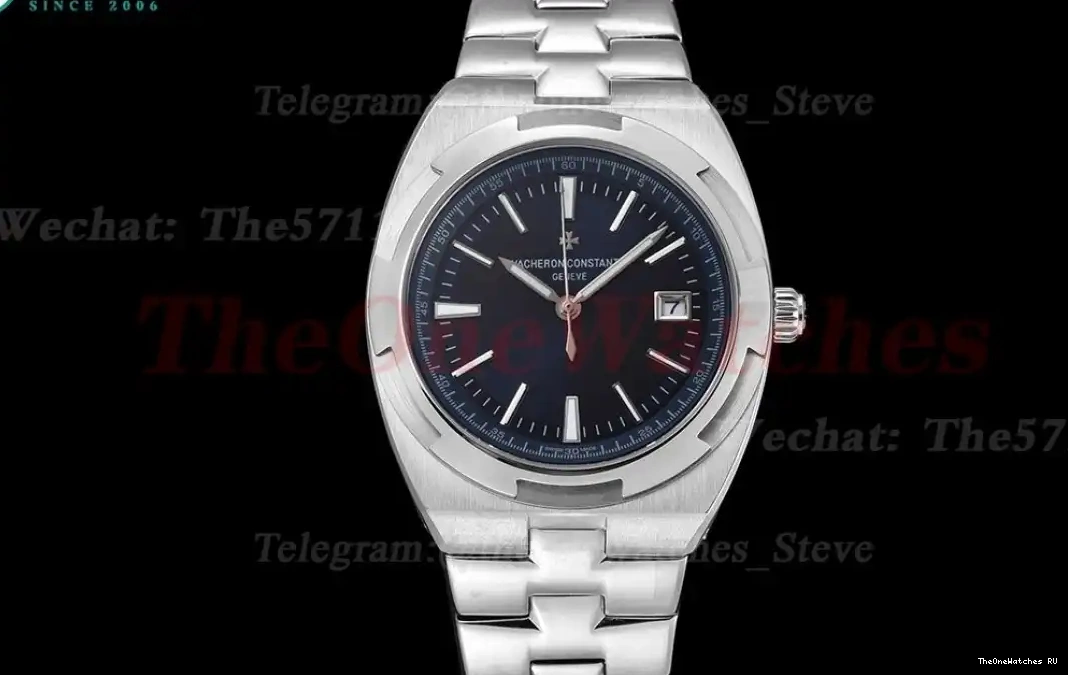 Dial 4500V GDF MY8215 SS SS Overseas 41mm Blue 0427